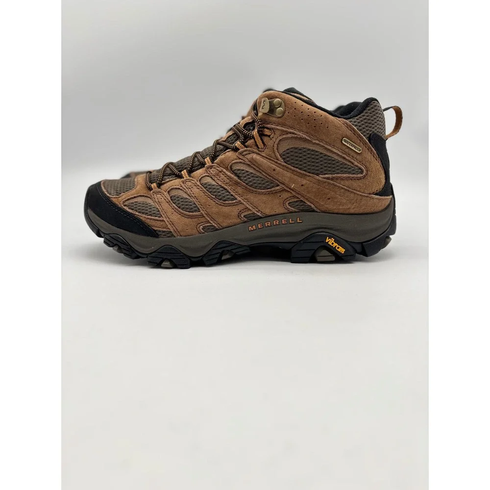 Merrell Moab 3 Mid WP Hiking Boots Mens 12  Brown New w/ Box Waterproof Vibram